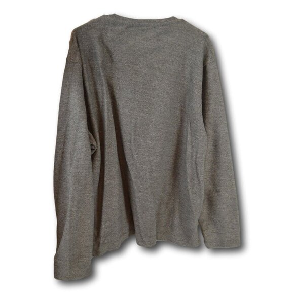 UNTUCKit Charcoal Grey Henley Long Sleeve Shirt 3XL – NWT - Picture 2 of 2